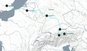 Austria Train Journey Map 2